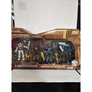 Disney Lightyear- Recruits To The Rescue 4 Pack Of Figures 5” Size New Sealed